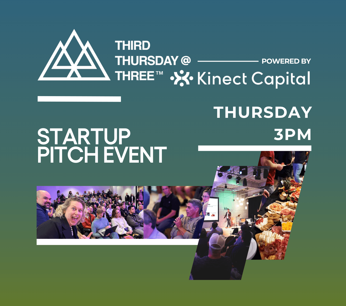 (Oct 15) Third Thursday @ Three Startup Pitch Event