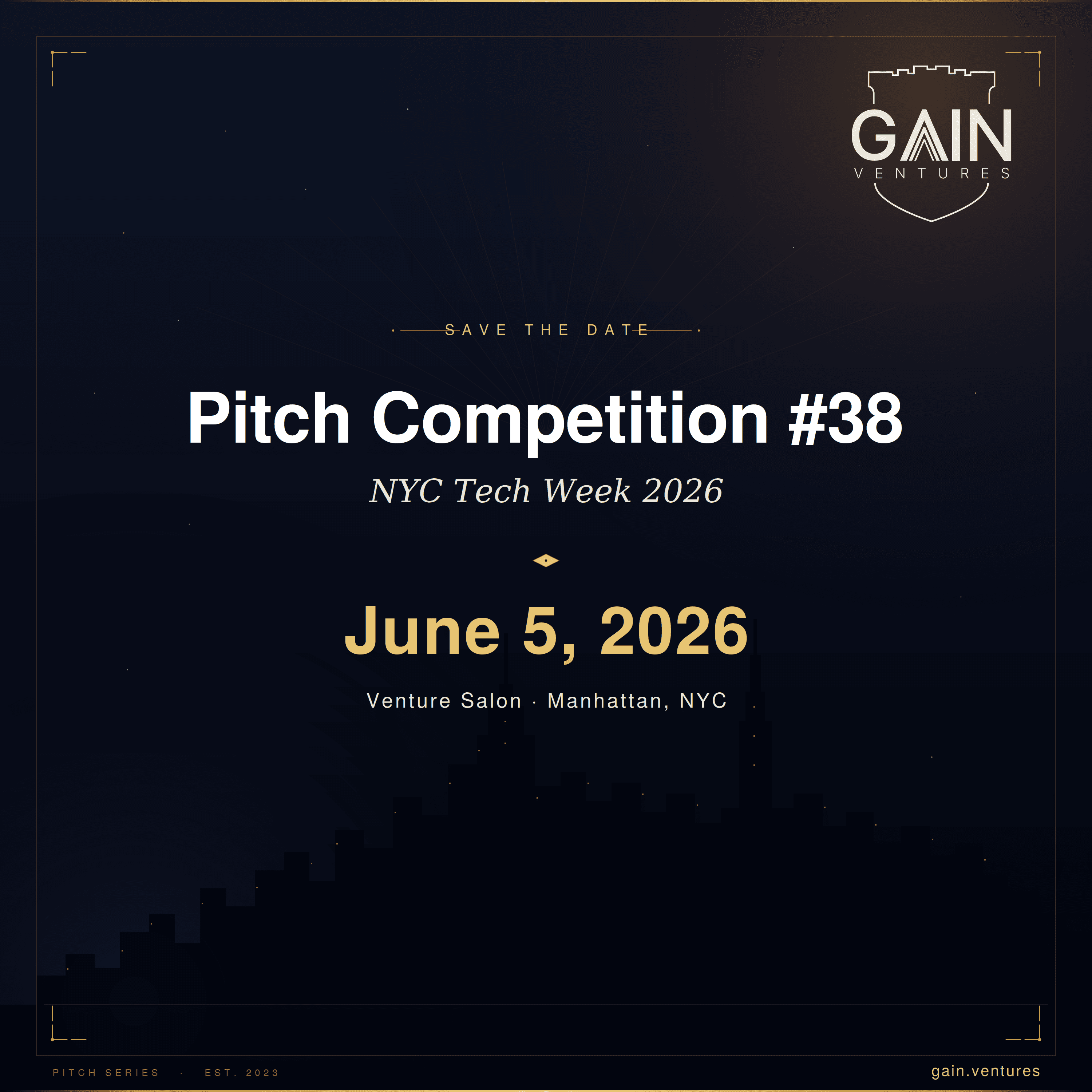 🎙 Pitch Competition #38 by Ga^3in VC | AI & Web3 @ Permissionless V