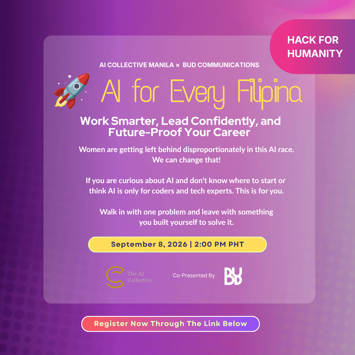 The AI Collective Manila x Bud Hack for Humanity