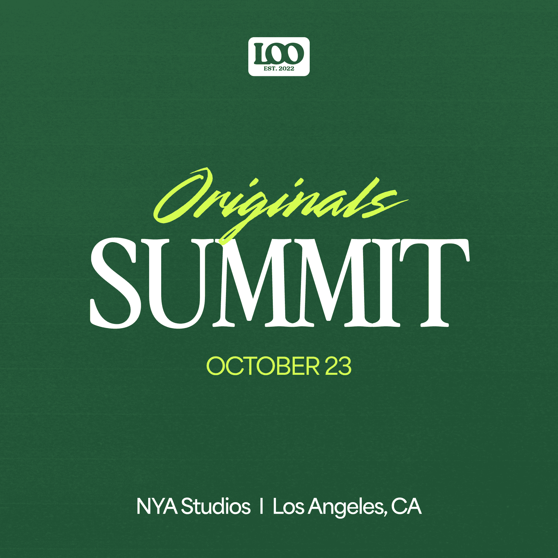 Originals Summit // Los Angeles 2026