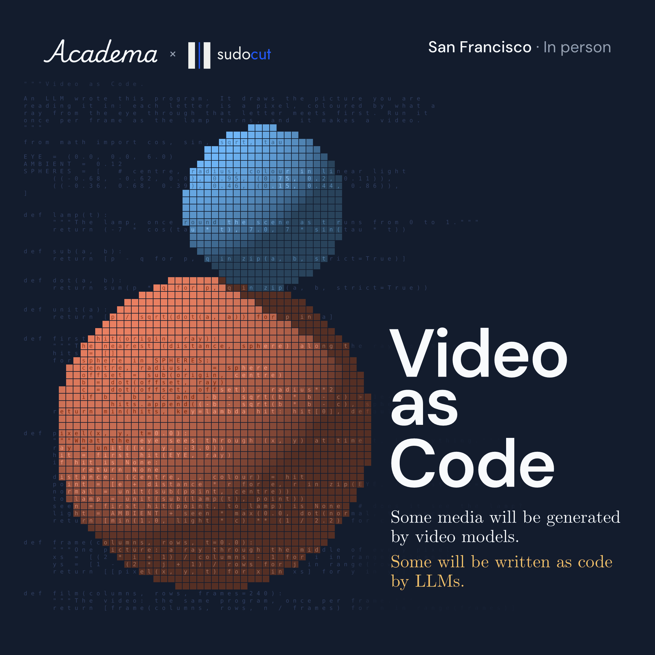 Video as Code: Should AI Generate Pixels, or Write Programs?