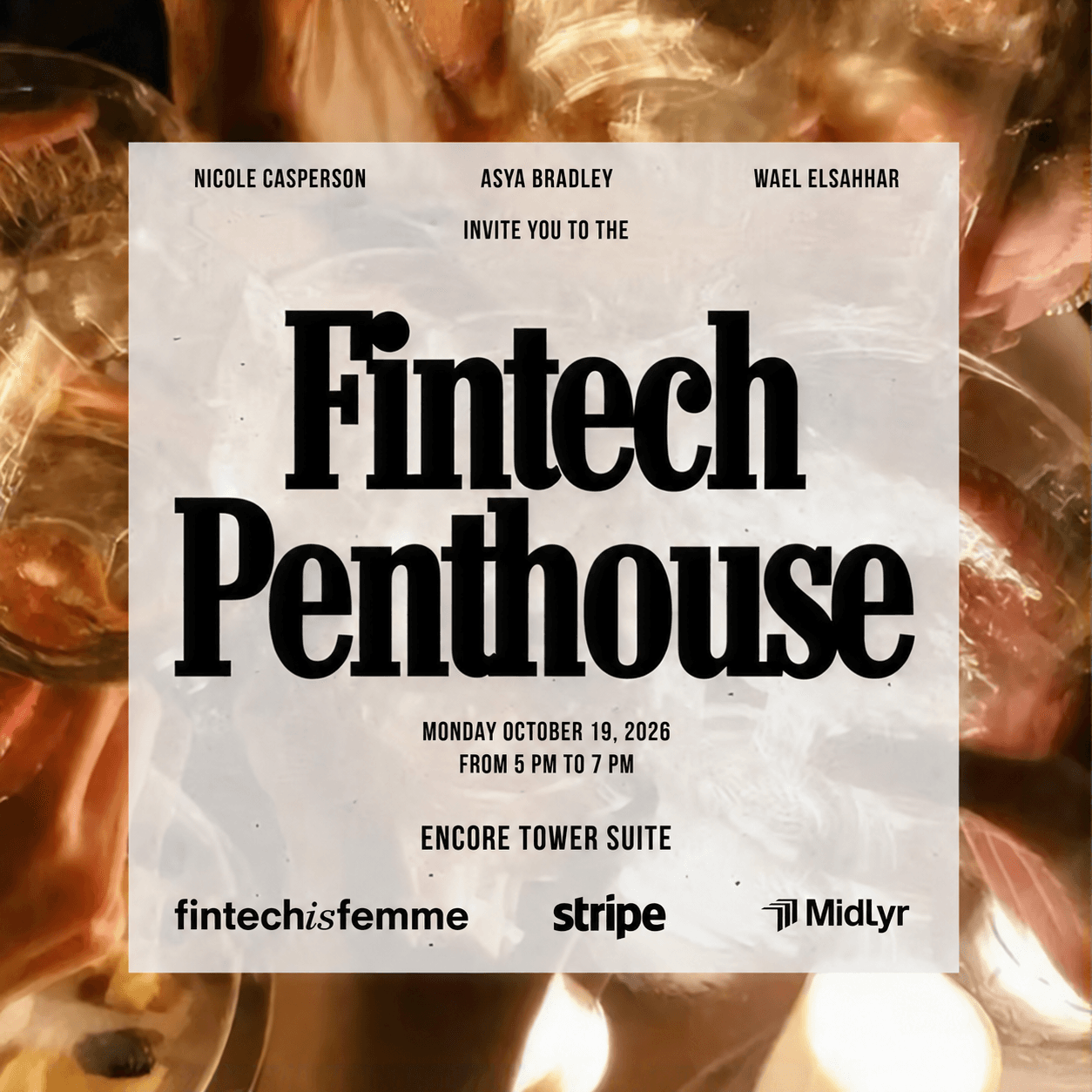 🥂TOAST with Stripe and Midlyr at the Fintech Penthouse
