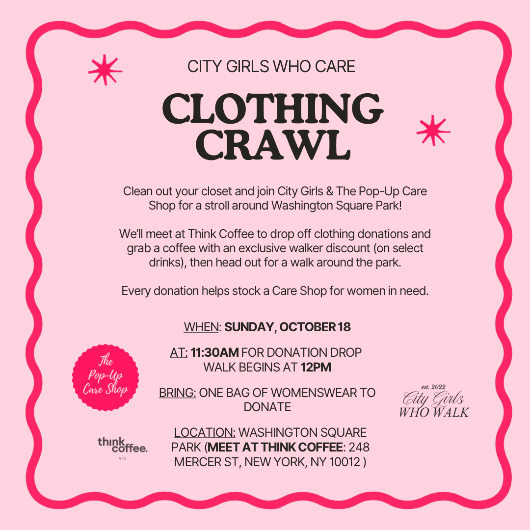 The Pop-Up Care Shop x City Girls Who Care Clothing Crawl
