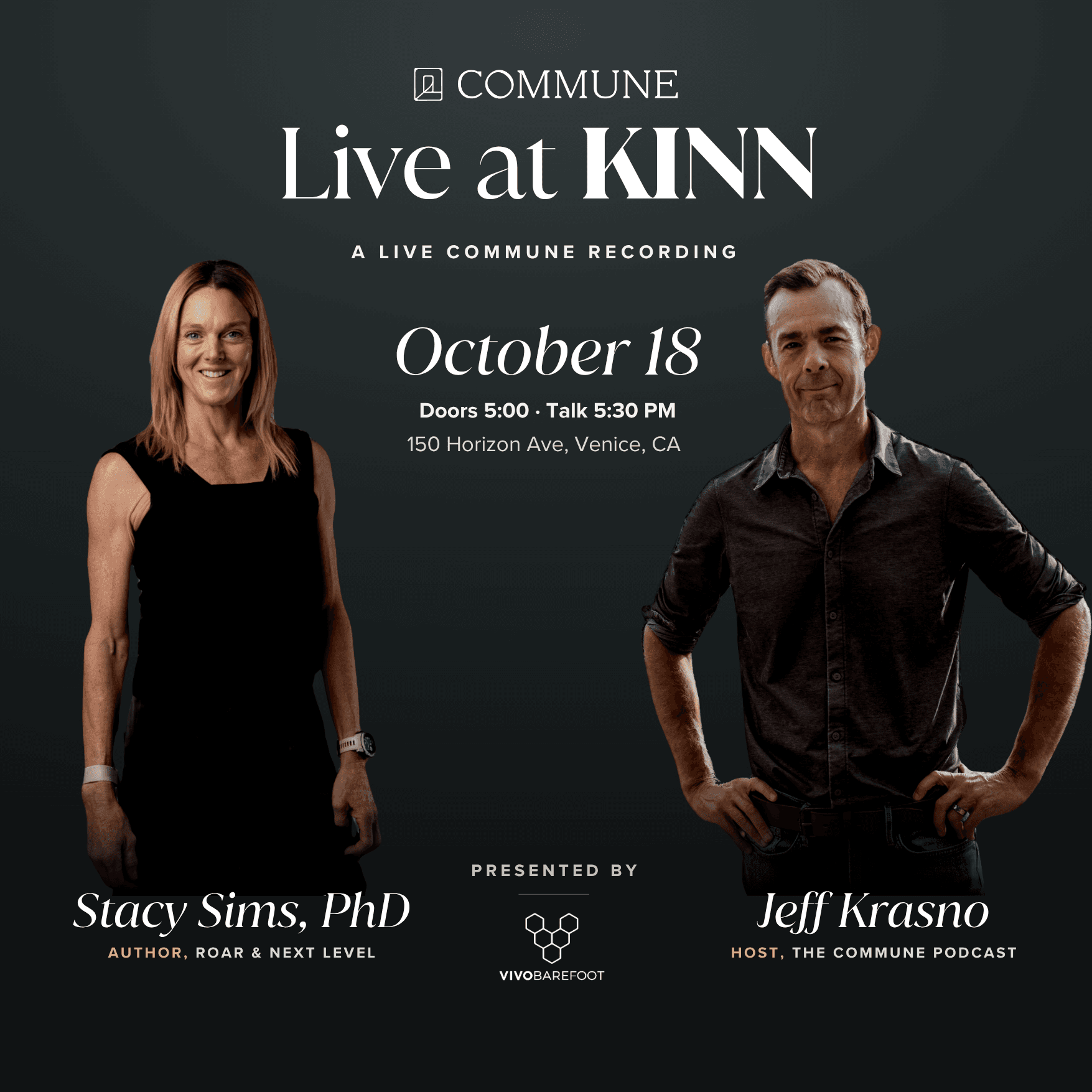 Commune Podcast Live with Jeff Krasno and Dr. Stacy Sims
