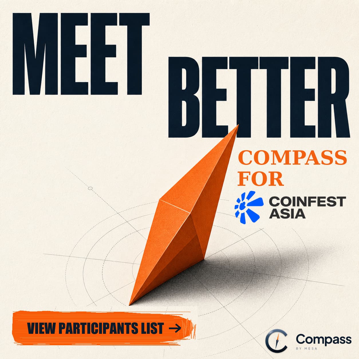 Compass for Coinfest Asia 2026 - Founders, Decision Makers, and Investors Available