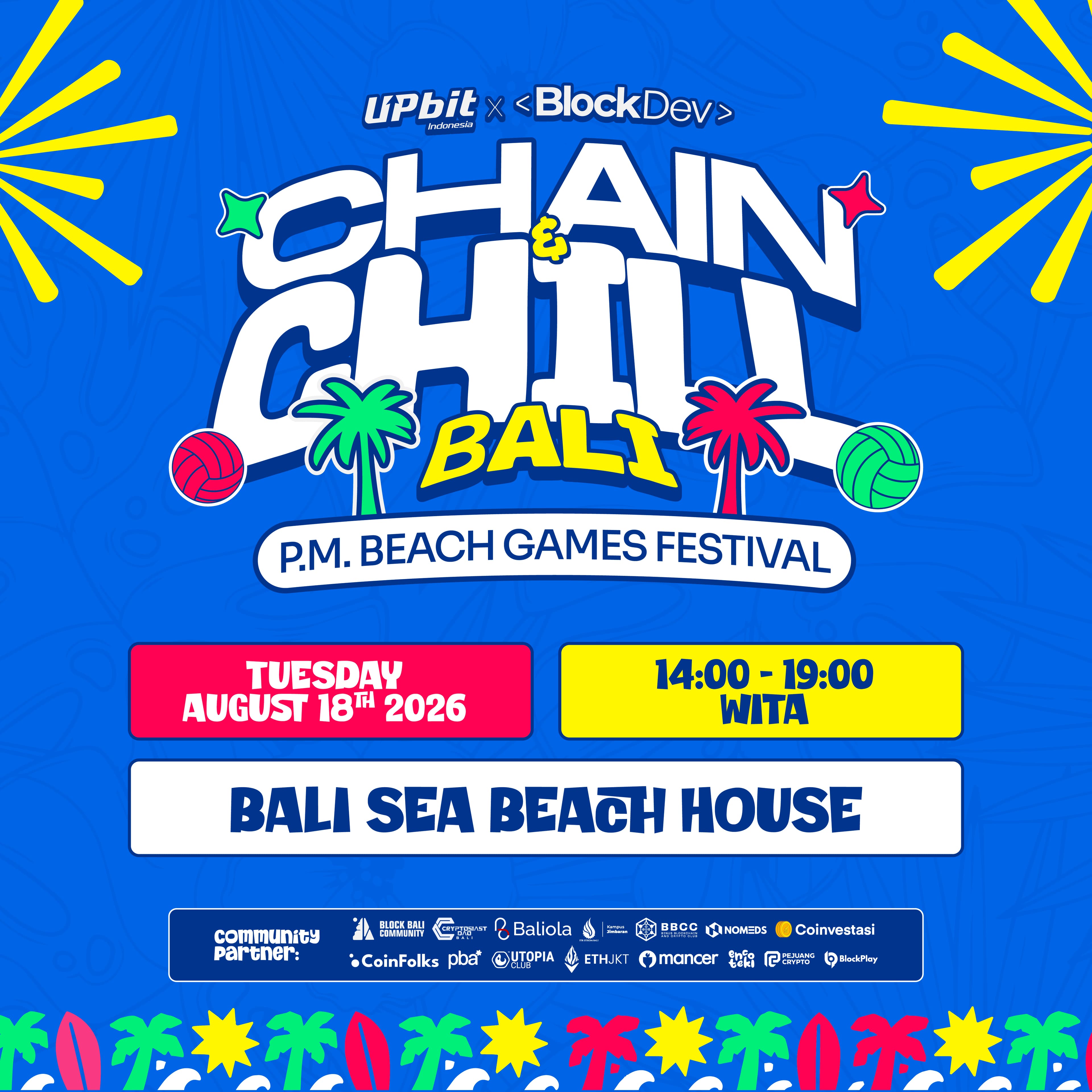 Chain & Chill Bali: Beach Games Festival