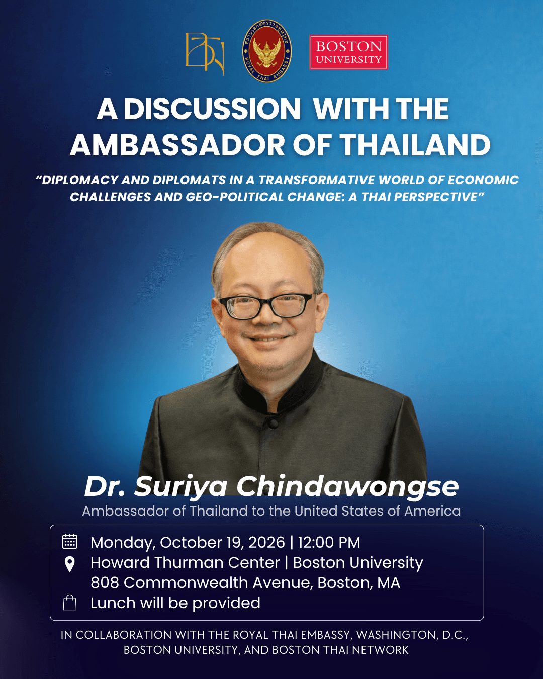 A Discussion with the Thai Ambassador
