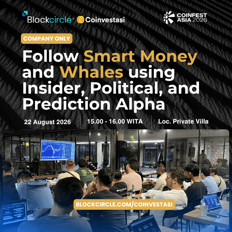 INSTITUTIONAL CRYPTO TRADING WORKSHOP: Follow Smart Money & Whales using Insider, Political, and Prediction Alpha | Coinfest 2026