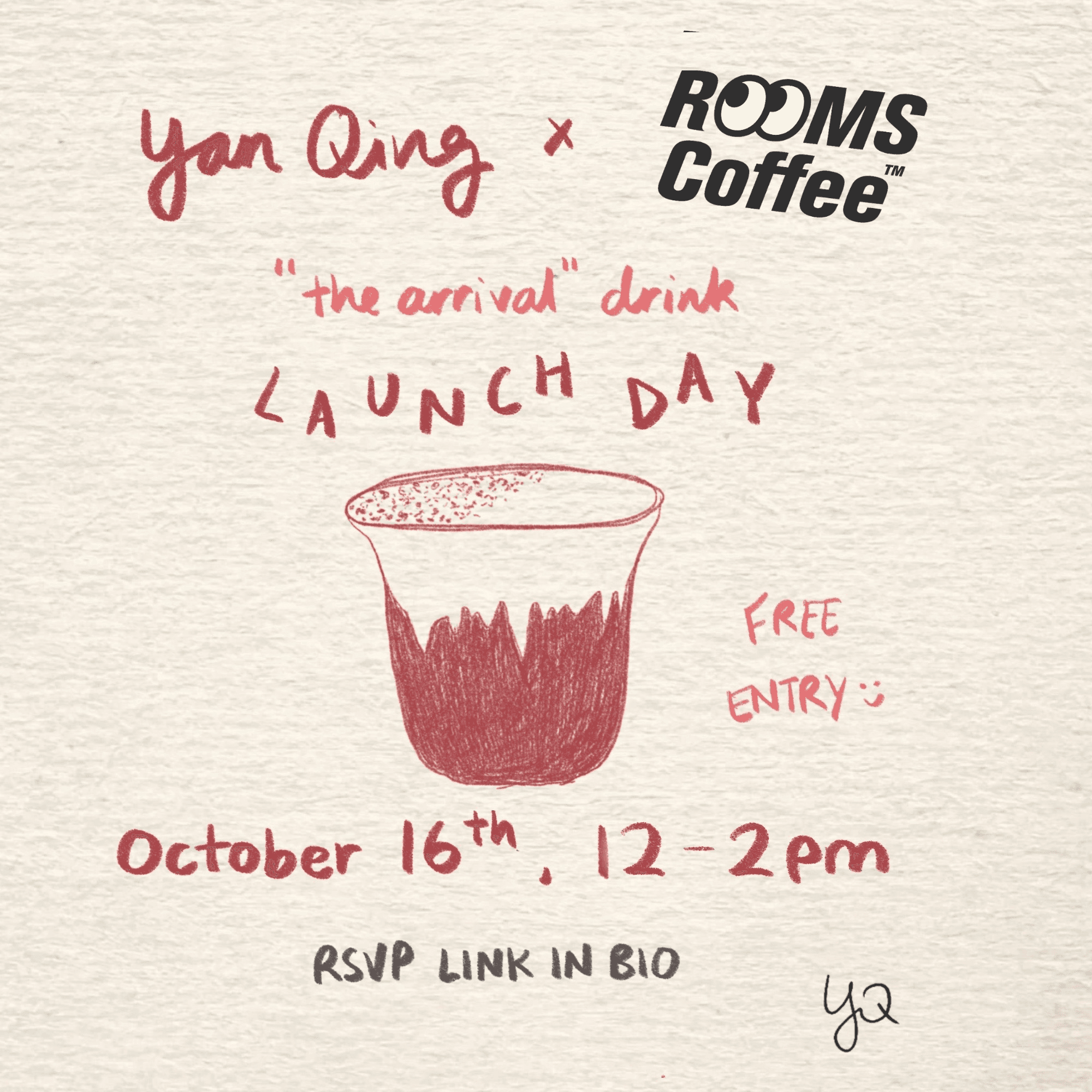 "the arrival" Drink Launch: hosted by Yan Qing & Rooms Coffee (Toronto)