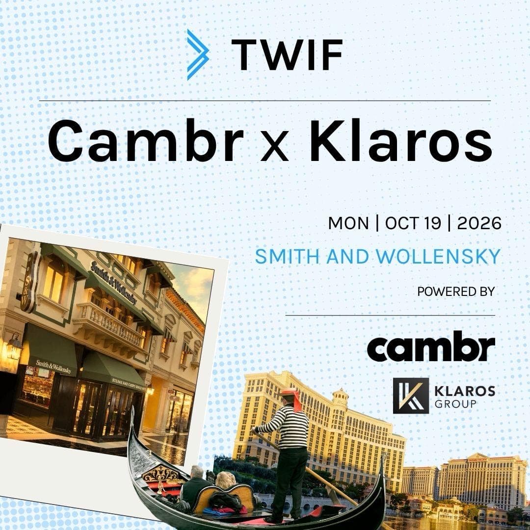 TWIF, Cambr and Klaros: Bank Leaders & Deposit Innovators Money20/20 Event