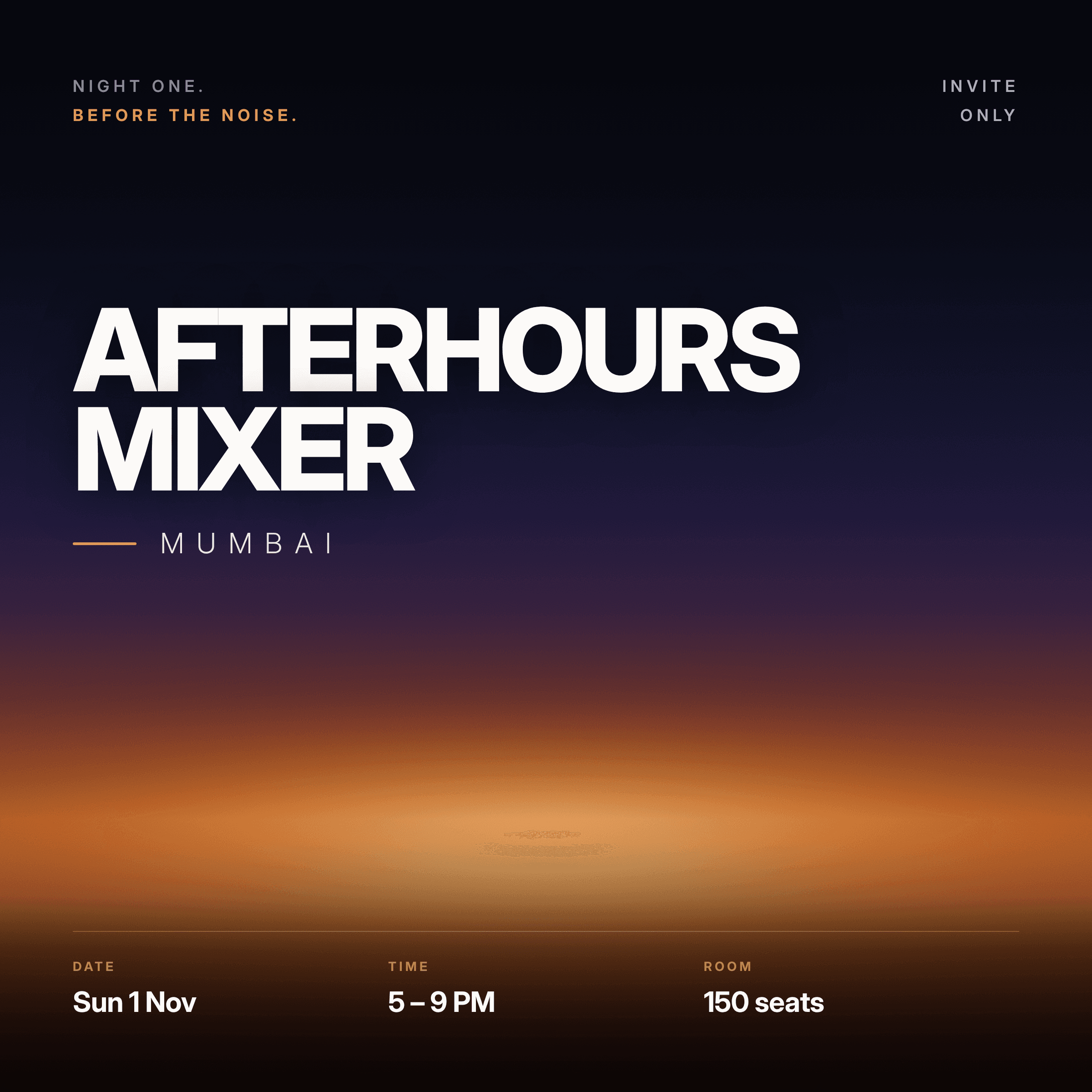 Afterhours Mixer: Mumbai