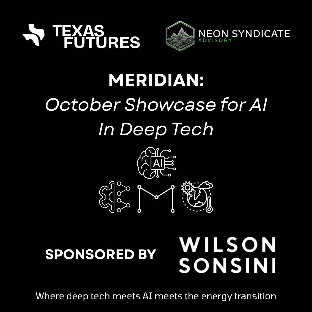 Meridian October: Quarterly Showcase of AI in Deep Tech - Health