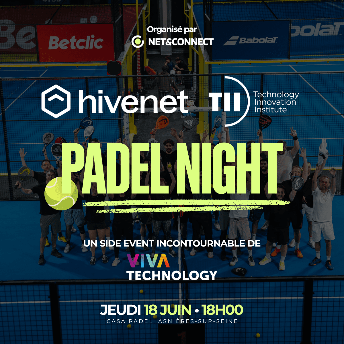 Hivenet x TII Padel Night