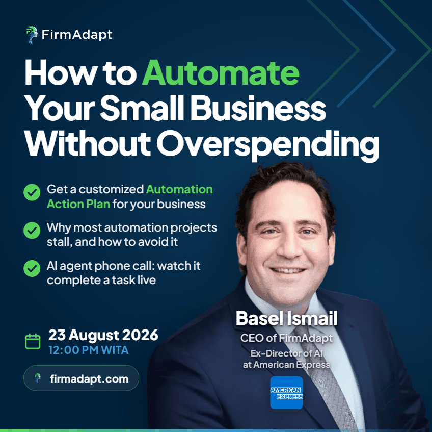 How to Automate Your Small Business Without Overspending | FirmAdapt AI Workshop | BUSINESS LEADERS & OWNERS | Coinfest 2026