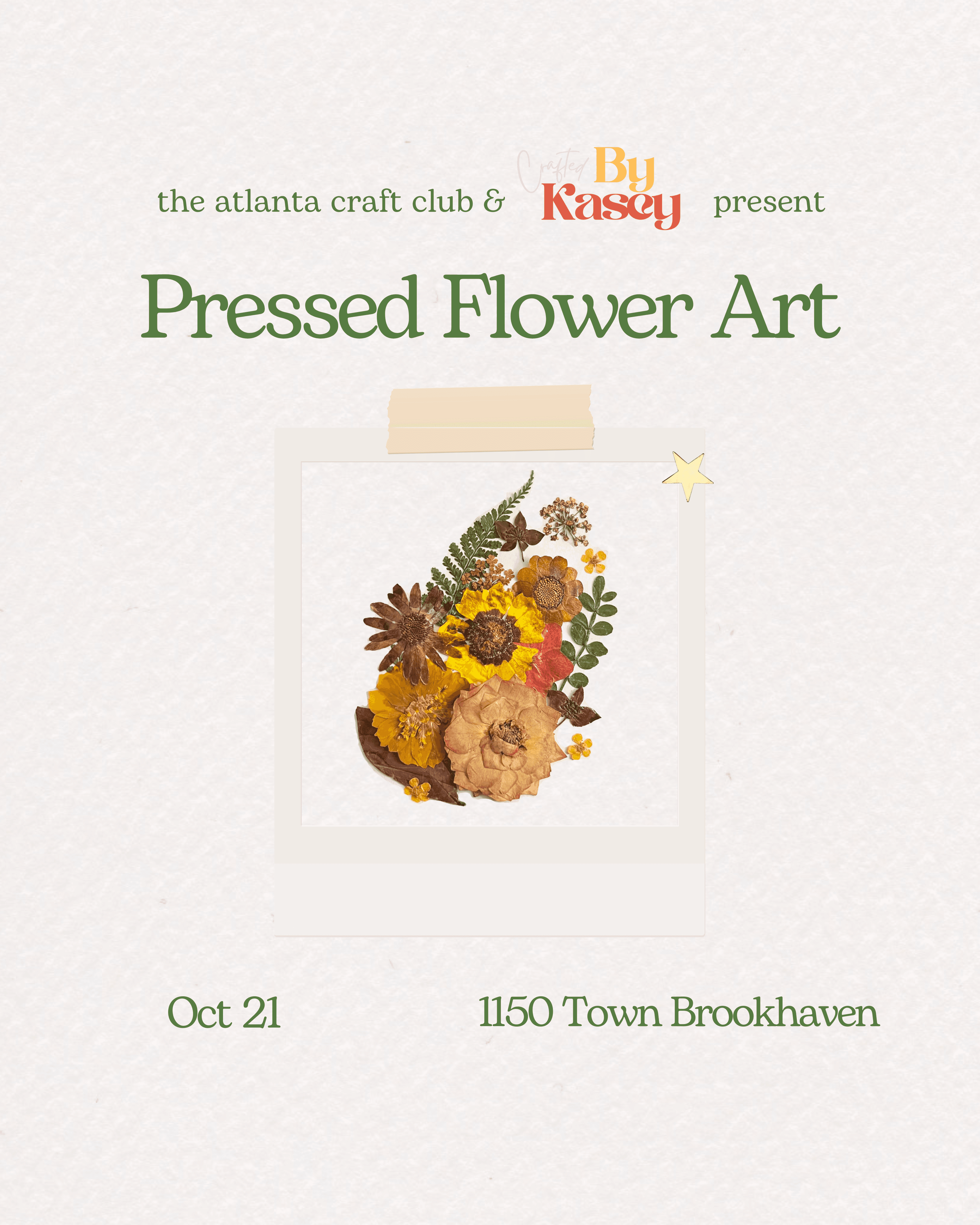 Pressed Flower Art Workshop