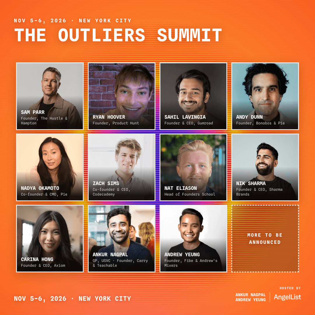 The Outliers Summit (Nov 5 & 6)