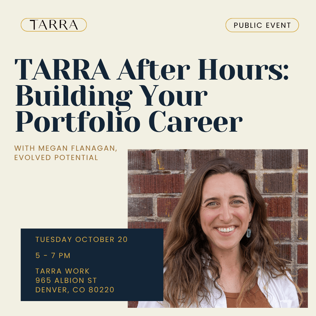 TARRA After Hours: Building Your Portfolio Career