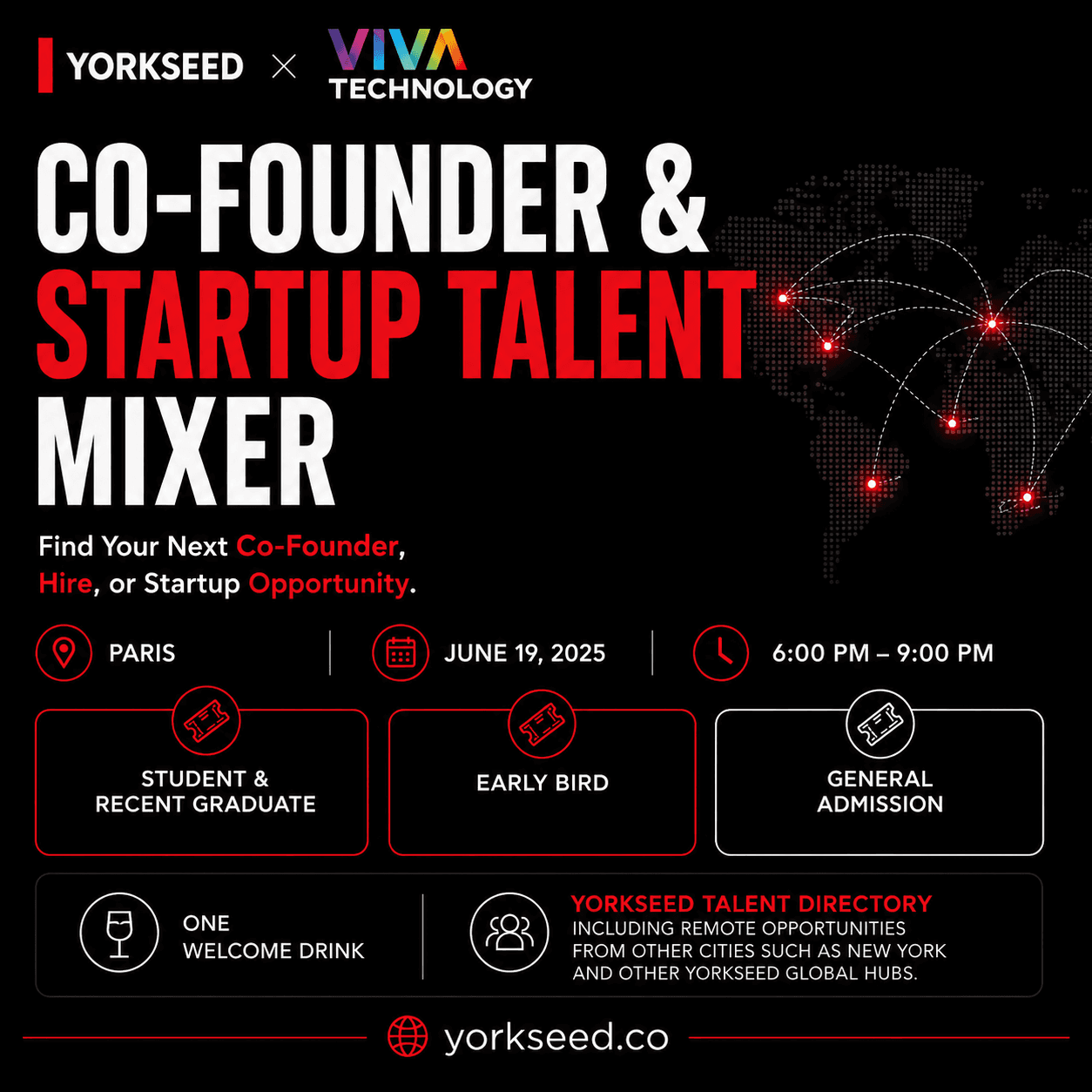 Co-Founder & Startup Talent Mixer - Yorkseed Passport Series
